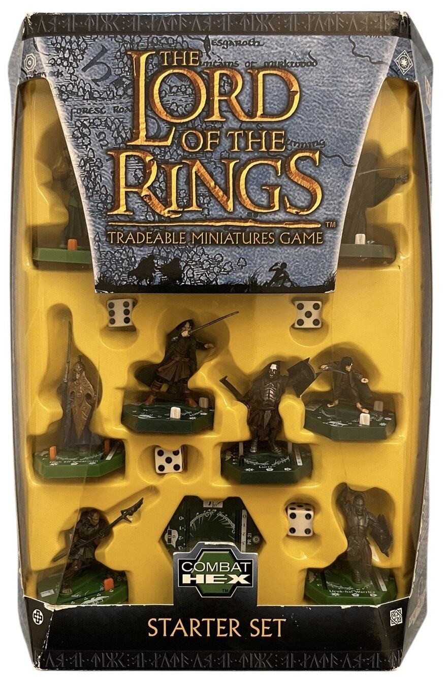 The Lord Of The Rings Tradeable Miniatures Game Combat Hex Starter Set LOTR TMG